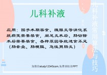 儿科补液实用算法与技巧PPT