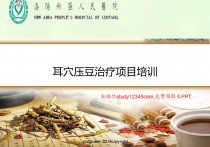 耳穴压豆治疗项目培训PPT