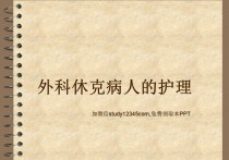 外科休克病人的护理
