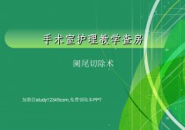 手术室护理教学查房阑尾切除术