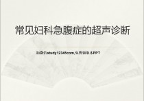 常见妇科急腹症的超声诊断PPT